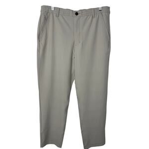 Marc New York Commuter Pants Men 34x30 (34x28) Gray Stretch Comfort Performance